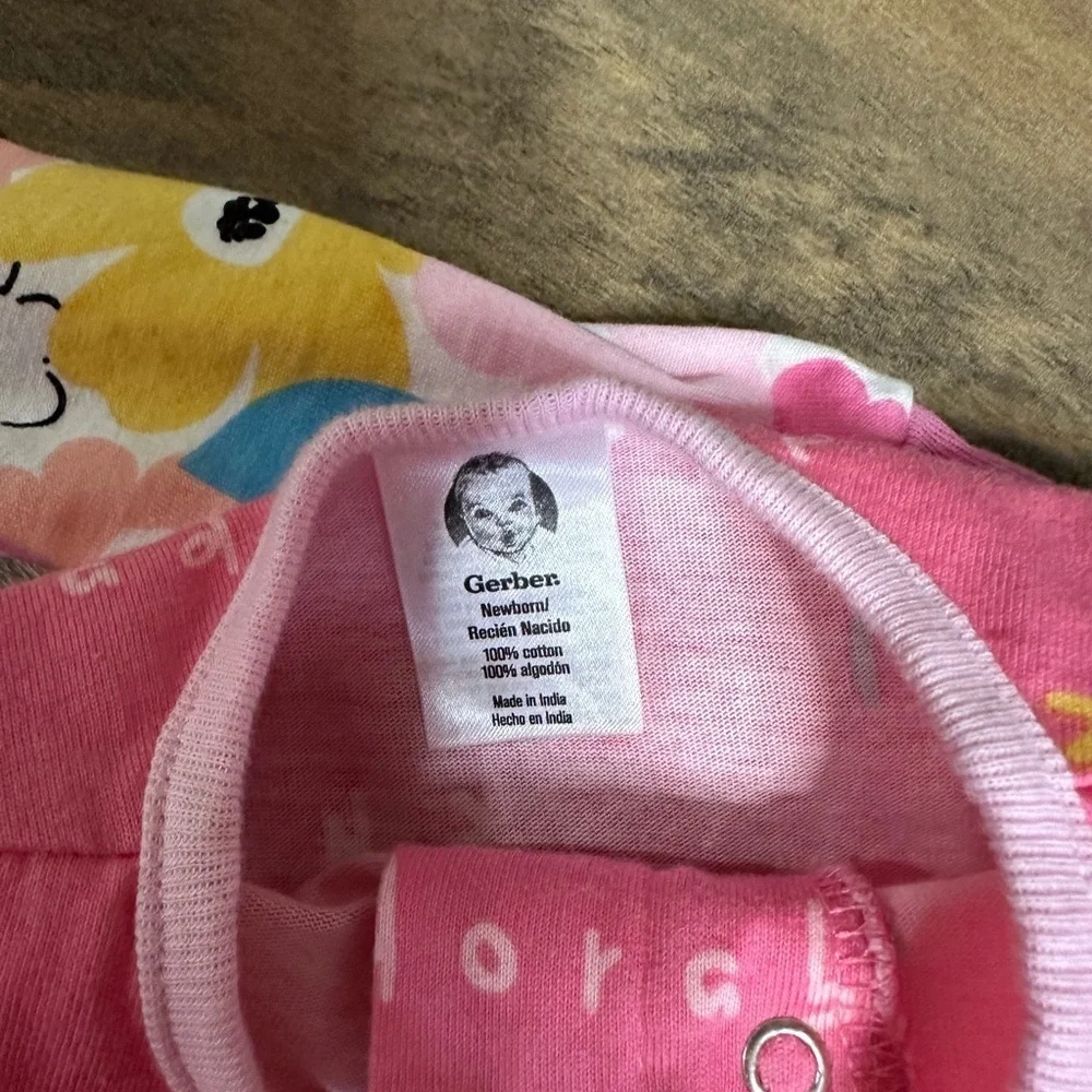 GERBER Newborn Infant Sleepers Bundle, NB, EUC